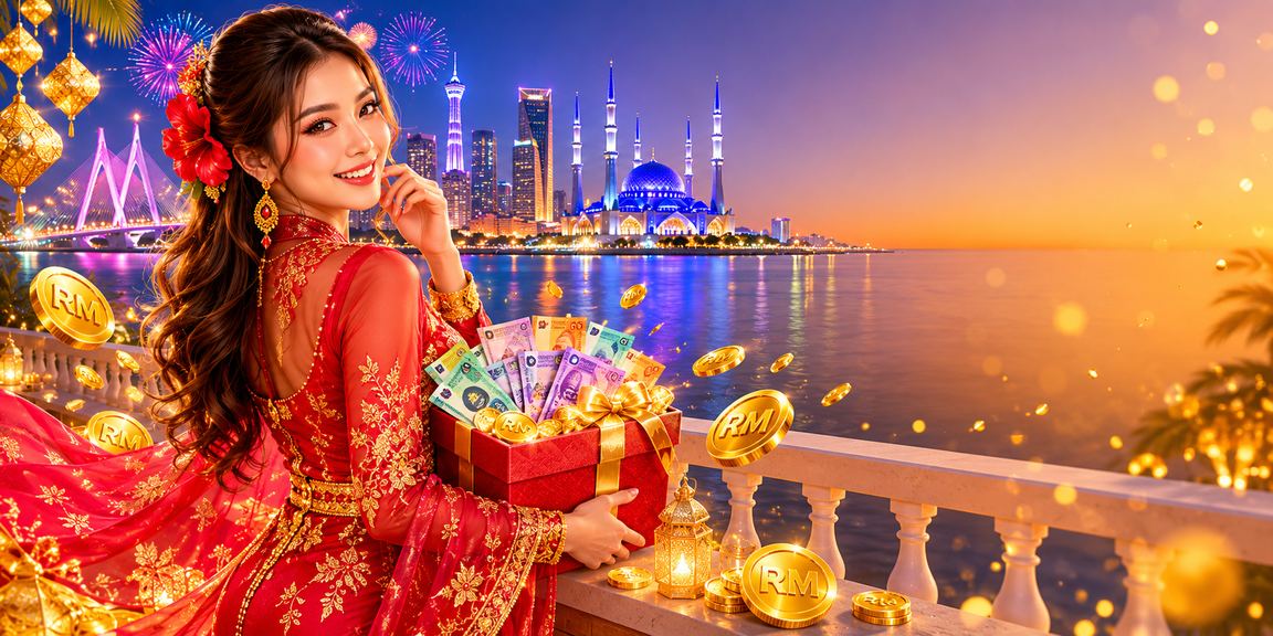 dy90 casino entertainment ambiance in Selangor during Hari Raya, featuring Malaysian festive decorations